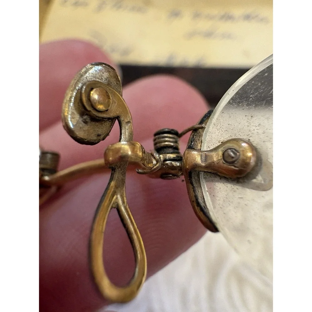 Antique No Frame Invisible Ladies Dainty Glasses Spectacles Case 12k Rolled Gold